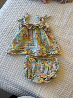 Angel Dear Floral Tank Top & Bloomers